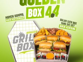 Promo Burger Bangor Golden Box 4.4 Rp. 185.000 paket lengkap menu sharing online