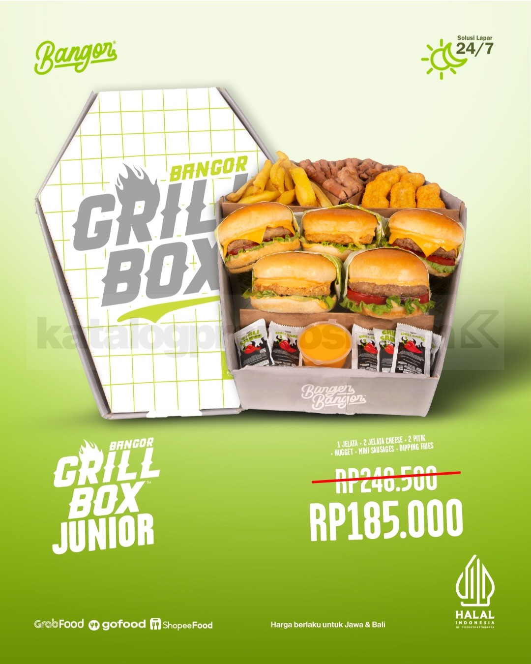Promo Burger Bangor Golden Box 4.4 Rp. 185.000 Promo Burger Bangor Golden Box 4.4 Rp. 185.000 1