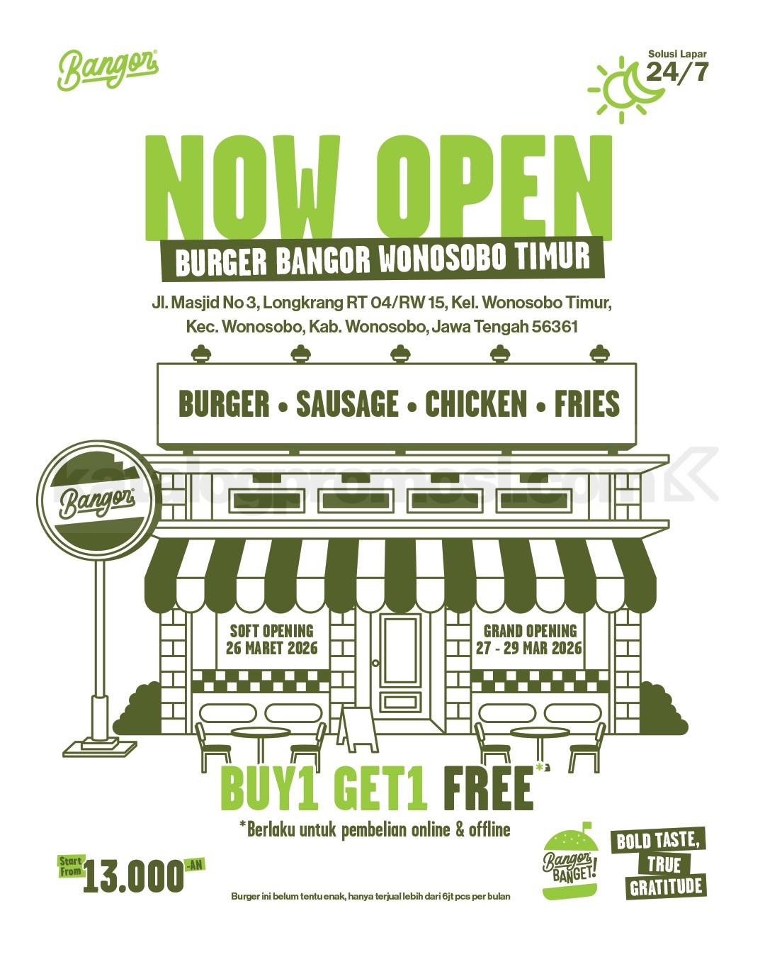 Promo Burger Bangor Grand Opening Buy 1 Get 1 Promo Burger Bangor Grand Opening Buy 1 Get 1 4