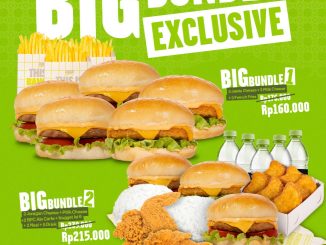 Promo Burger Bangor Ramadan Big Bundle mulai Rp. 160.000 paket burger dan side dish melalui GrabFood di Jawa dan Bali