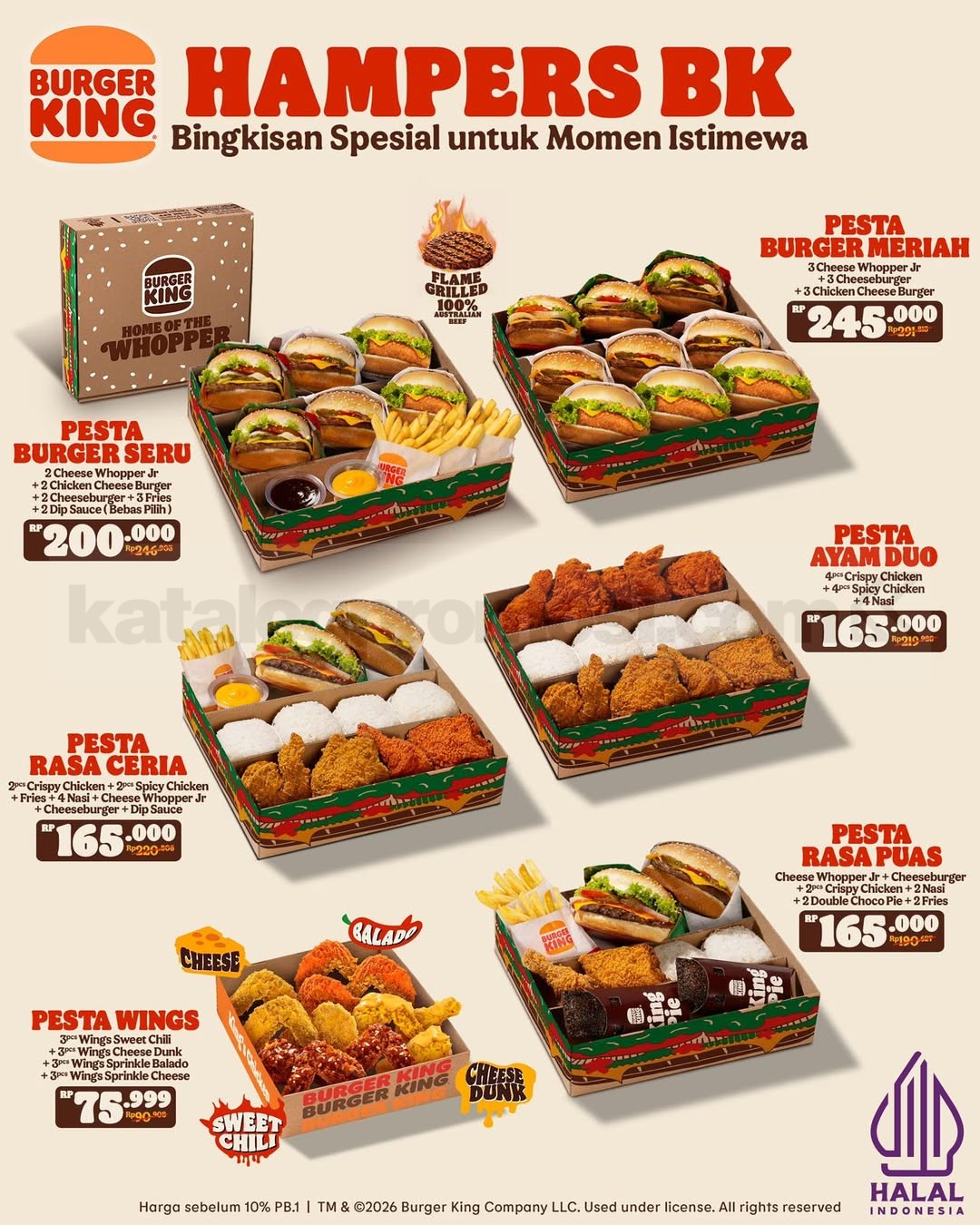 Promo Burger King Hampers BK mulai Rp. 75.999 Promo Burger King Hampers BK mulai Rp. 75.999 paket burger dan ayam