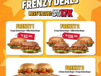 Promo Carl's Jr Chicken Frenzy Deals burger ayam crispy hemat mulai Rp 62.000