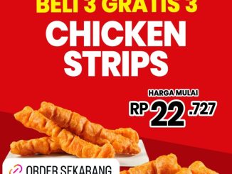 Promo CFC Day Beli 3 Gratis 3 Chicken Strips mulai Rp. 22.727 berlaku setiap Rabu di outlet CFC tertentu