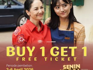 Promo Cinema XXI Beli 1 Gratis 1 Film Senin Harga Naik via m.tix April 2026