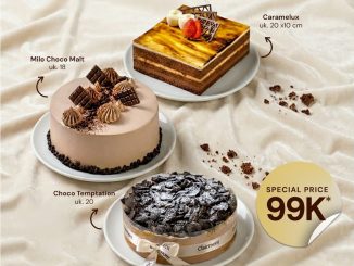 Promo Clairmont Flash Sale 4.4 Cake Rp. 99.000 pilihan Caramelux Milo Choco Malt Choco Temptation