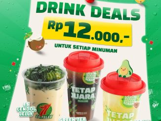Promo Es Teler 77 Drink Deals Rp. 12.000 Pakai Qpon untuk semua minuman favorit