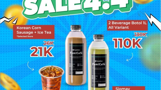 Promo FamilyMart 4.4 Flash Sale mulai Rp. 7.900 produk pilihan periode April 2026