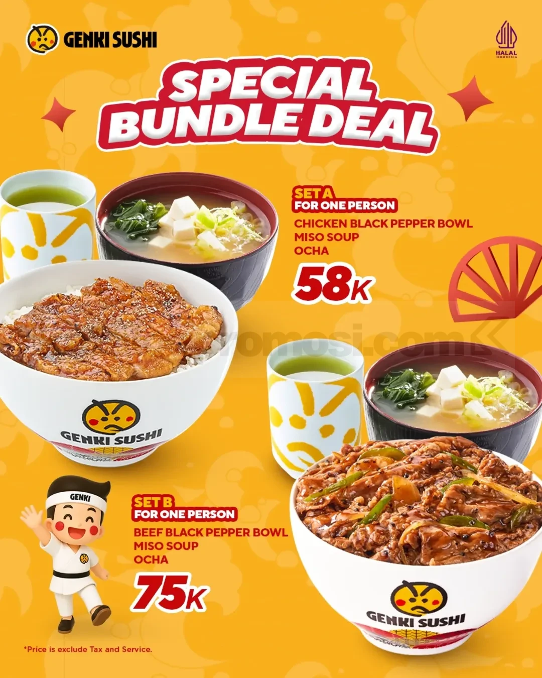 Promo Genki Sushi Special Bundle Deal Mulai Rp. 58.000 Promo Genki Sushi Special Bundle Deal Mulai Rp. 58.000 paket lengkap Jepang