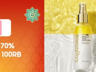 Promo Glad2Glow Skincare diskon hingga 70% di Shopee Mall dengan voucher tambahan hingga Rp. 100.000
