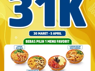 Promo Golden Lamian Paket Nikmat mulai Rp. 31.000 dengan bonus shrimp ball dan es ocha