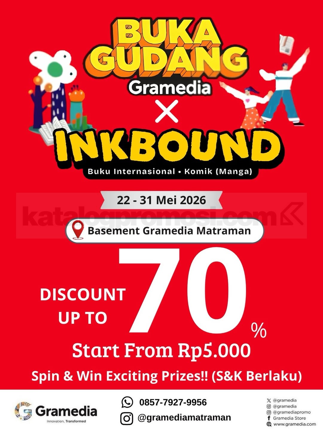 Promo Gramedia Buka Gudang x Inkbound Diskon hingga 70% Promo Gramedia Buka Gudang x Inkbound diskon hingga 70% di Gramedia Matraman