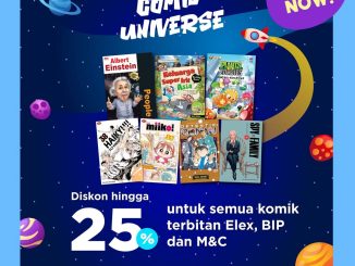 Promo Gramedia Comic Universe diskon komik hingga 25% Elex BIP M&C di Gramedia.com