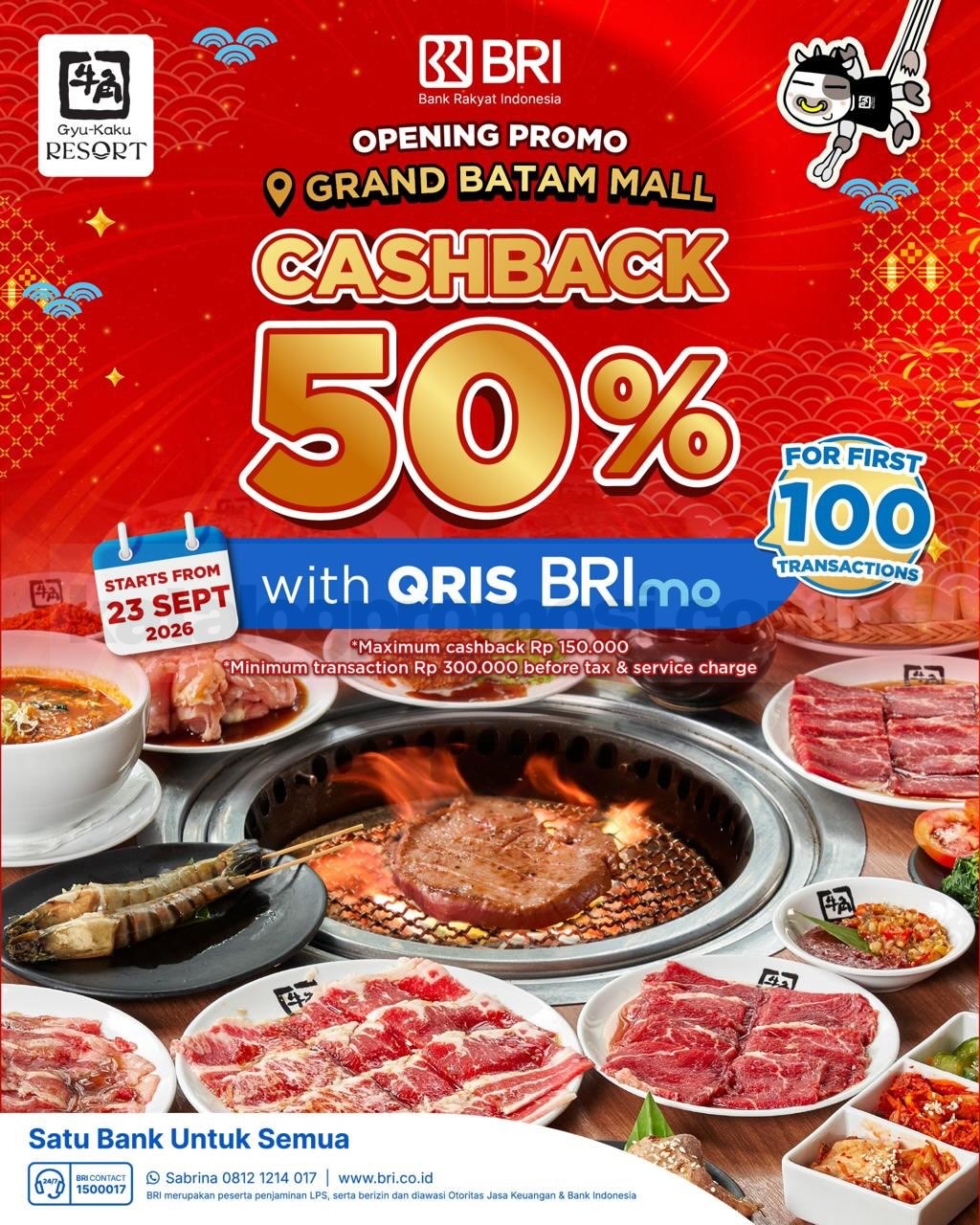 Promo Gyu-Kaku Opening Grand Batam Mall Cashback 50% Promo Gyu-Kaku Opening Grand Batam Mall Cashback 50% 1