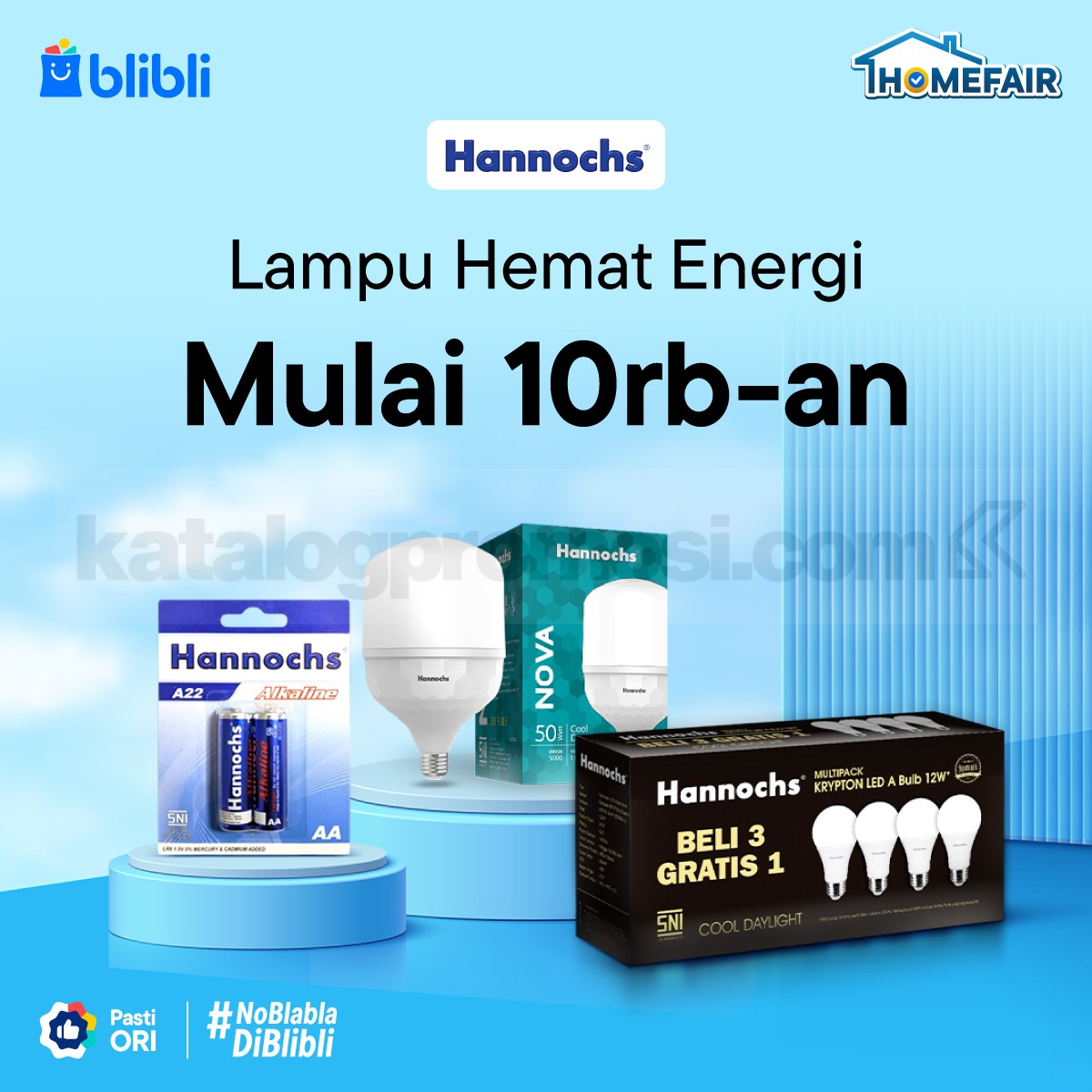 Promo Hannochs Blibli Home Fair Mulai Rp. 10.000 Promo Hannochs Blibli Home Fair mulai Rp. 10.000 dengan promo beli 3 gratis 1 lampu LED hemat energi