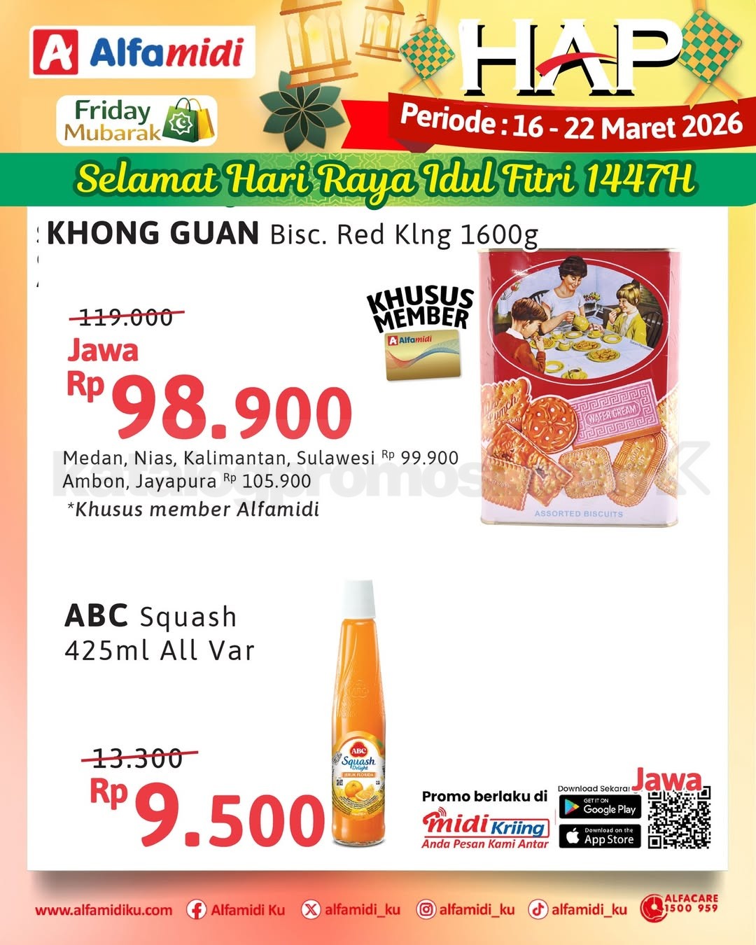 Promo HAP ALFAMIDI periode 16-22 Maret 2026 Promo HAP ALFAMIDI periode 16-22 Maret 2026