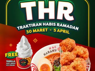 Promo Haraku Ramen Traktiran Habis Ramadan Gratis Ice Cream beli ramen atau donburi