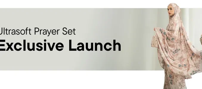Promo Heaven Lights Ultrasoft Prayer Set bahan viscose lembut dengan pouch cantik