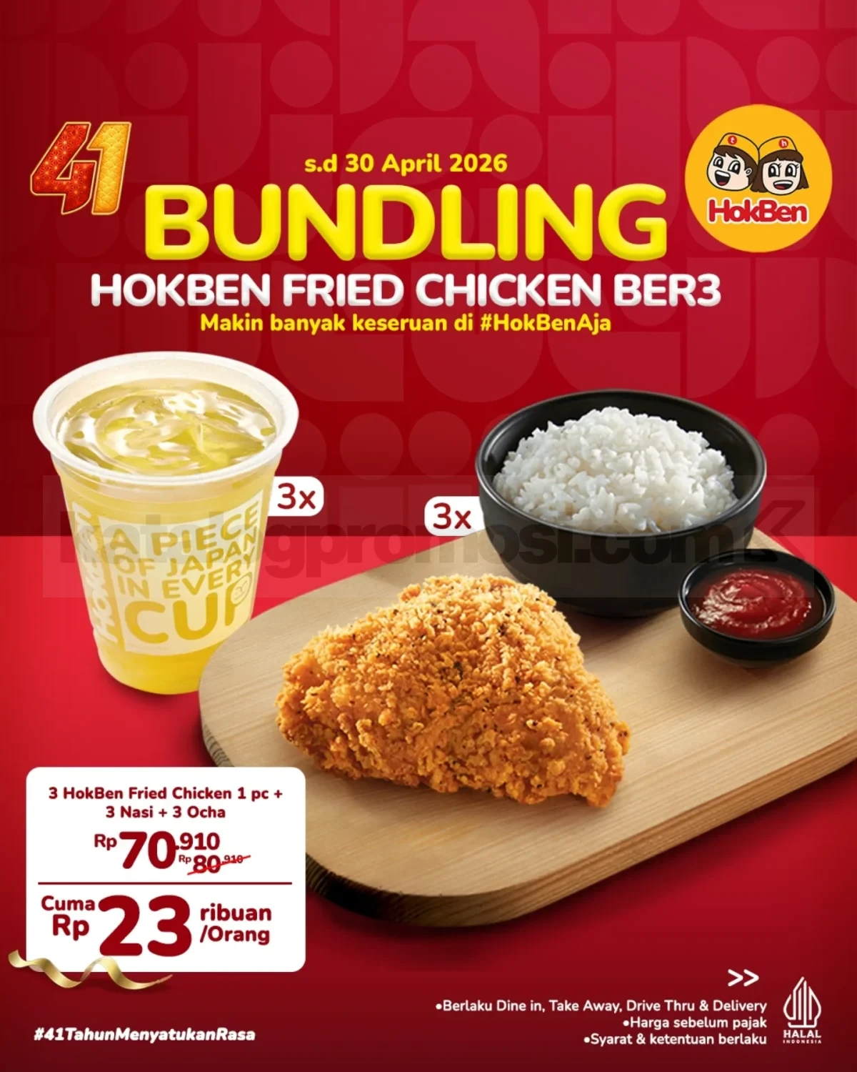Promo HokBen Bundling Fried Chicken mulai Rp. 22 ribuan Promo HokBen Bundling Fried Chicken mulai Rp. 22 ribuan 1