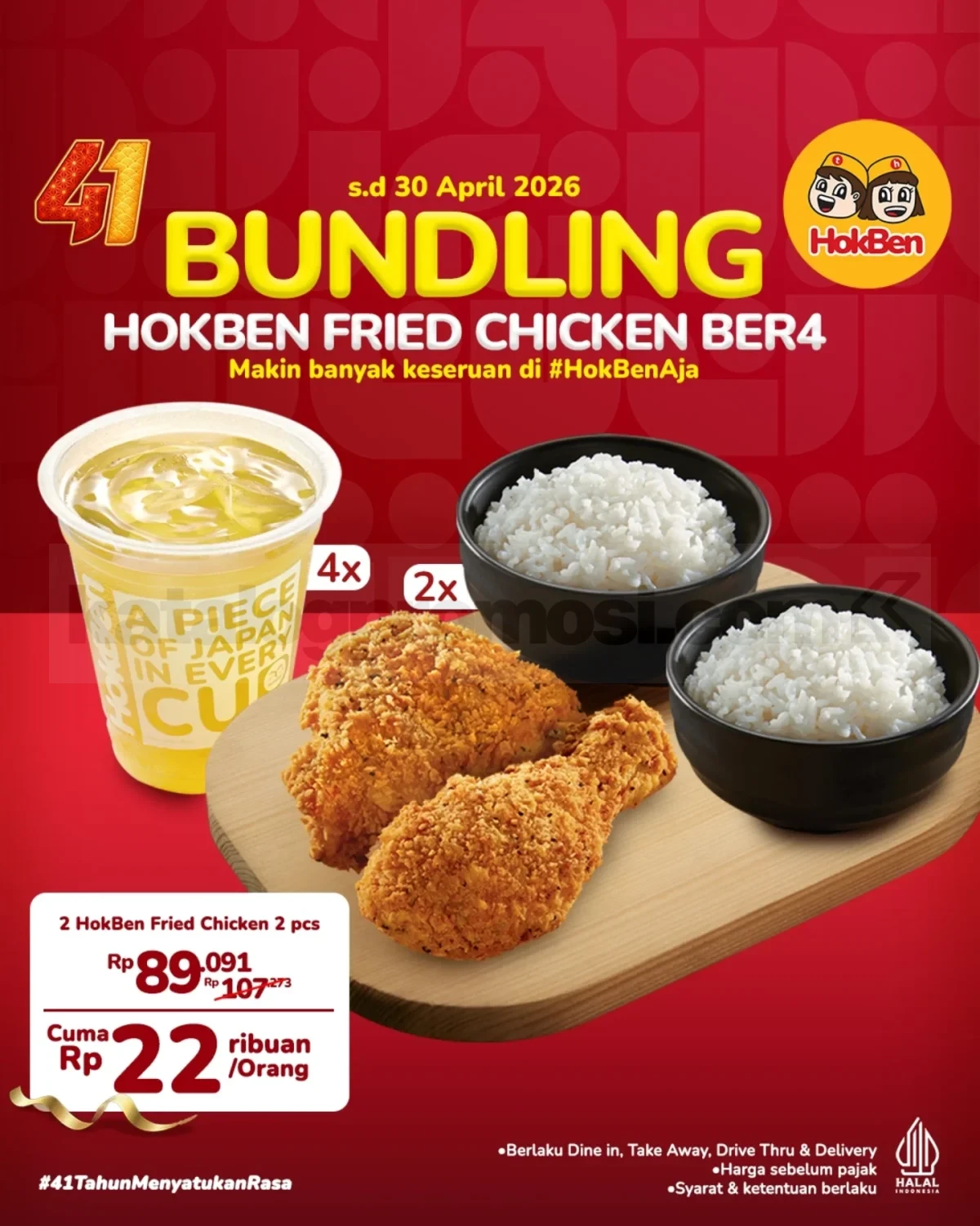 Promo HokBen Bundling Fried Chicken mulai Rp. 22 ribuan Promo HokBen Bundling Fried Chicken mulai Rp. 22 ribuan 2