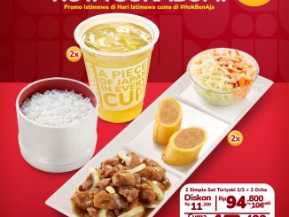 Promo HokBen HUT Kota Sukabumi Simple Set Diskon Rp. 11.200 paket hemat 2 menu dan ocha