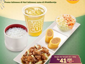 Promo HokBen HUT Pekalongan Simple Set Diskon Rp. 12.000 Teriyaki dan Ocha hemat