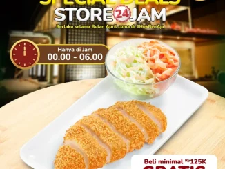 Promo HokBen Special Deals Gratis Chicken Katsu minimal belanja Rp125.000 tengah malam
