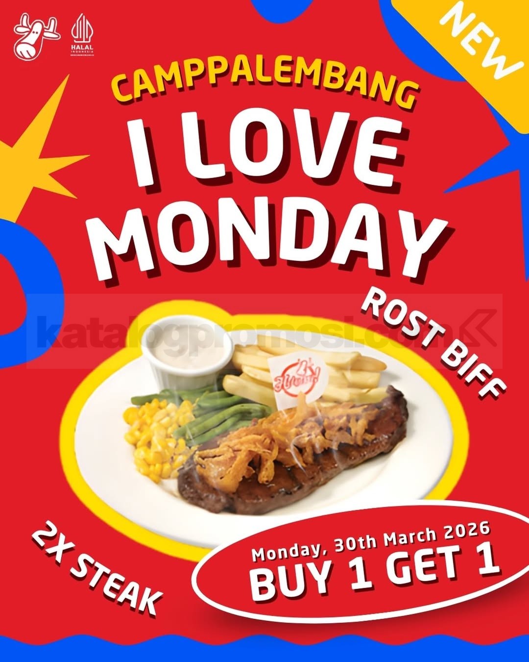 Promo Holycow I Love Monday Buy 1 Get 1 Rost Biff Promo Holycow I Love Monday Buy 1 Get 1 Rost Biff gratis steak hari Senin
