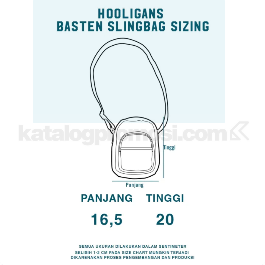 Promo Hooligans Sling Bag Basten Originale Black