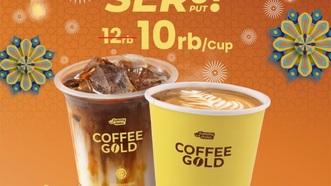 Promo Indomaret Coffee Gold Ngopi Seruput Rp. 10.000 untuk Caramel Macchiato Ice dan Cappuccino Hot