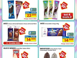 Promo Indomaret Ice Cream Fair harga mulai Rp 3500 periode April 2026 berbagai pilihan es krim