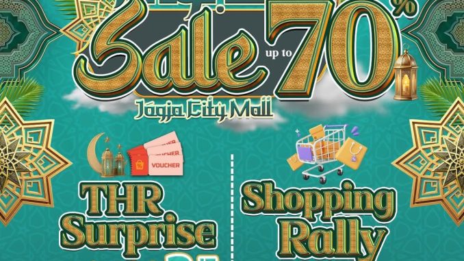 Promo Jogja City Mall Late Night Sale diskon hingga 70% dengan THR Surprise dan Shopping Rally