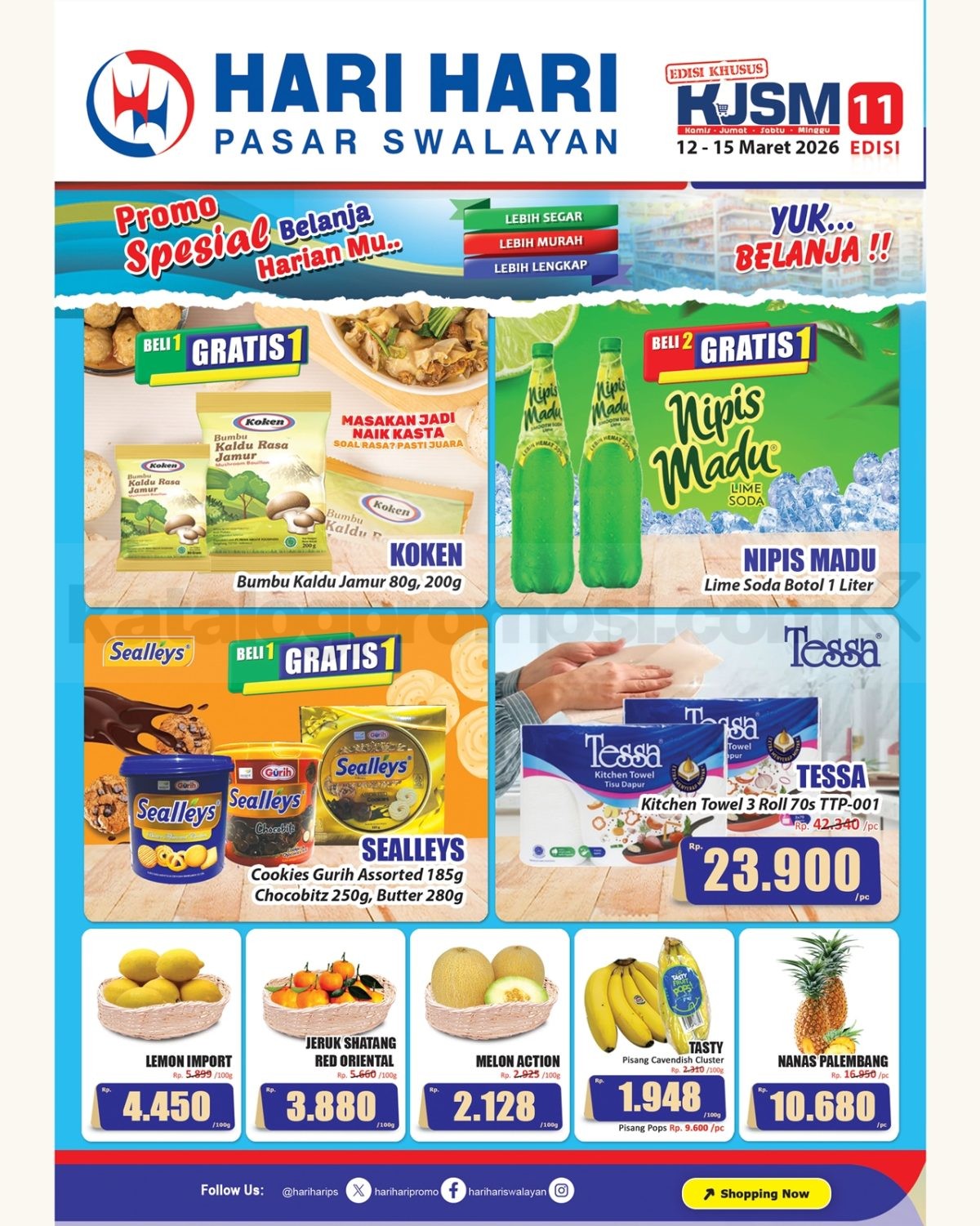 Promo JSM Hari Hari Swalayan 12-15 Maret 2026 Promo JSM Hari Hari Swalayan 12-15 Maret 2026