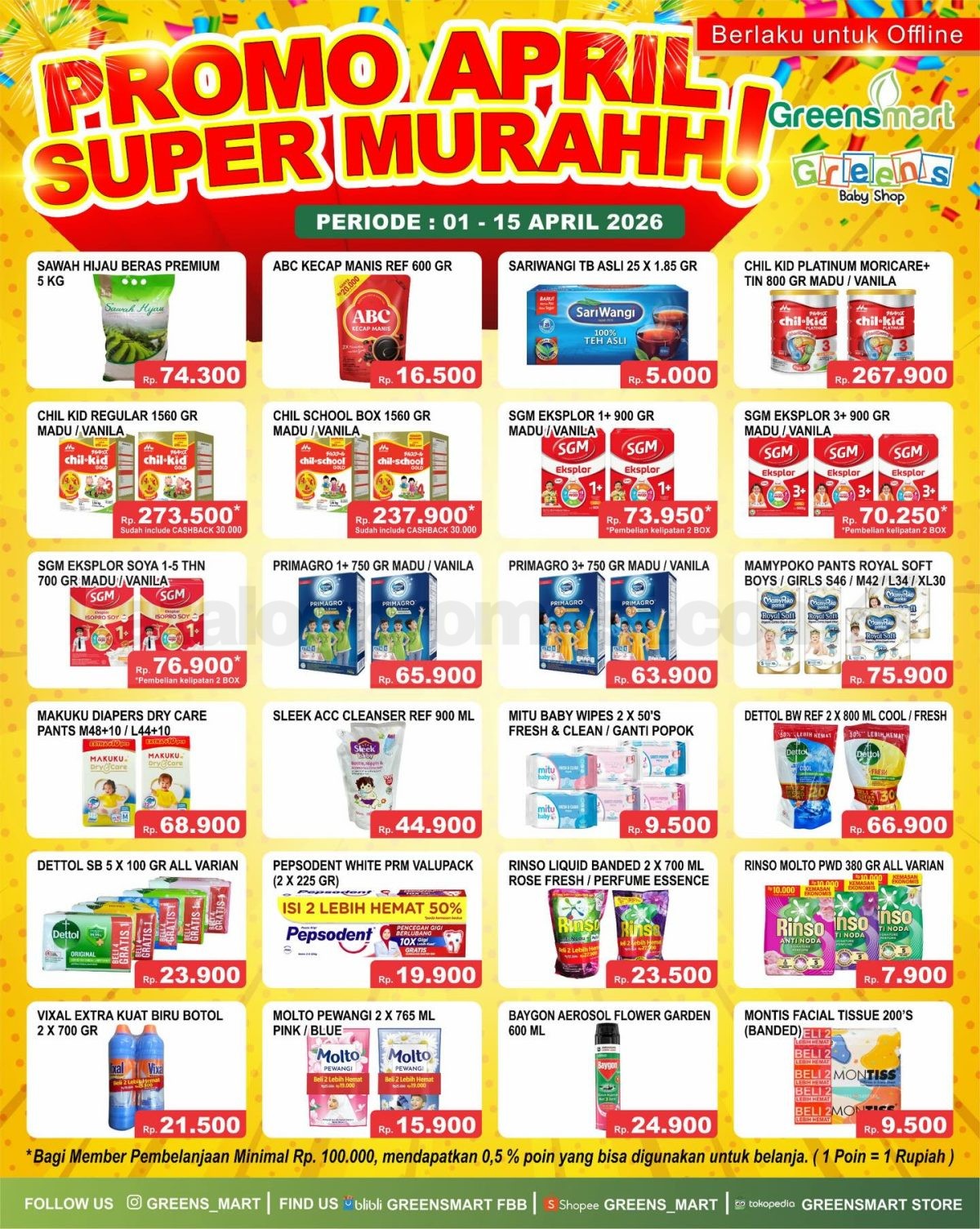 Promo JSM WEEKLY GREENSMART 01-15 April 2026 Promo JSM WEEKLY GREENSMART 01-15 April 2026 1