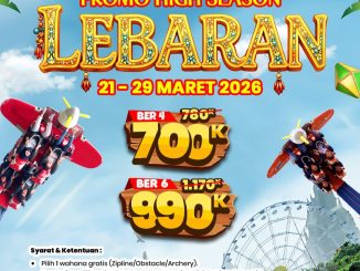 Promo Jungleland High Season Lebaran paket mulai Rp. 700.000 untuk 4 orang dengan pilihan wahana gratis