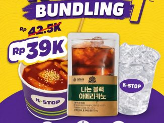 Promo K-STOP Bundling Korean Food & Drink mulai Rp. 36.000 dengan pilihan Topokki, Rose Topokki, dan Kimbap plus minuman