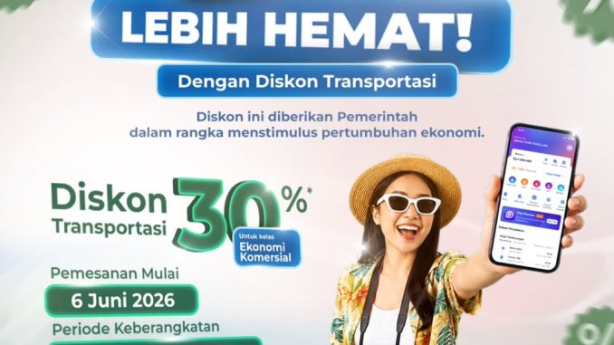 Promo KAI Diskon Tiket Kereta Ekonomi Komersial 30% untuk keberangkatan 20 Juni hingga 5 Juli 2026
