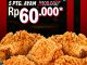 Promo KFC Crunch Hour 5 Ayam Rp. 60.000 via Drive Thru dengan pilihan crispy atau original