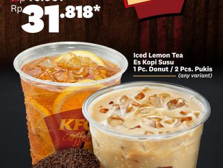 Promo KFC Feast Deal Mulai Rp. 31.818 Hemat 20% dengan Iced Lemon Tea, Es Kopi Susu dan camilan pilihan