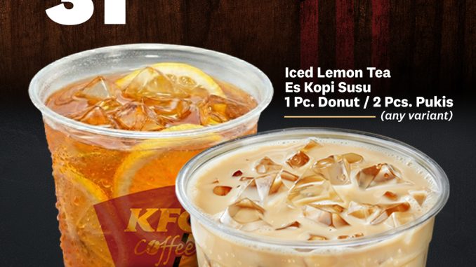 Promo KFC Feast Deal Mulai Rp. 31.818 Hemat 20% dengan Iced Lemon Tea, Es Kopi Susu dan camilan pilihan