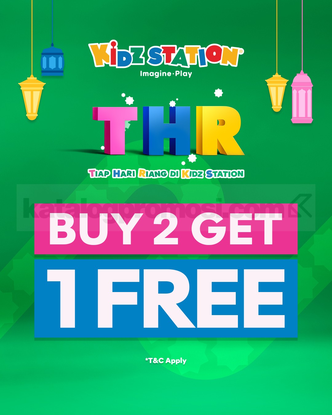 Promo Kidz Station THR Buy 2 Get 1 Free Promo Kidz Station THR Buy 2 Get 1 Free mainan gratis 1 item