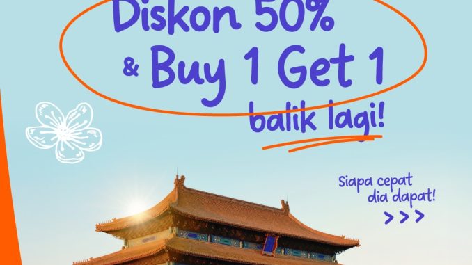 Promo Klook The Bloom diskon 50% dan buy 1 get 1 tiket dan aktivitas