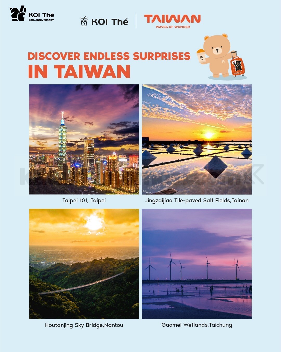 Promo KOI Thé 20th Anniversary Berhadiah Tiket Taiwan Promo KOI Thé 20th Anniversary Berhadiah Tiket Taiwan 1