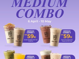 Promo KOI Thé Special Treats Medium Combo Rp. 59.000 dua minuman pilihan
