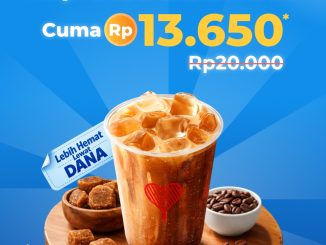 Promo Kopi Kenangan DANA Kopi Susu Black Aren Rp. 13.650 melalui voucher di aplikasi DANA