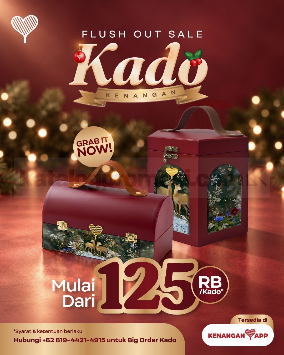Promo Kopi Kenangan Flush Out Sale Kado Kenangan Mulai Rp125.000 Promo Kopi Kenangan Flush Out Sale Kado Kenangan dengan pilihan paket Kado Baik dan Kado Manis.
