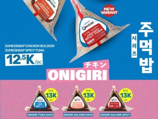 Promo Lawson NEW Onigiri Jumeokbap Mulai Rp.12.500 varian Chicken Bulgogi Spicy Tuna dan Onigiri favorit