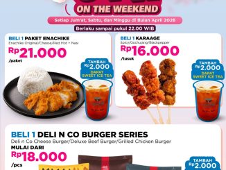 Promo Lawson OTW On The Weekend mulai Rp. 16.000 menu Enachike Karaage dan Burger
