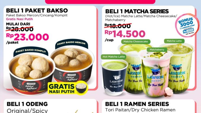 Promo Lawson Semangat Spesial Makin Hemat mulai Rp. 10.000 pilihan menu hemat April 2026