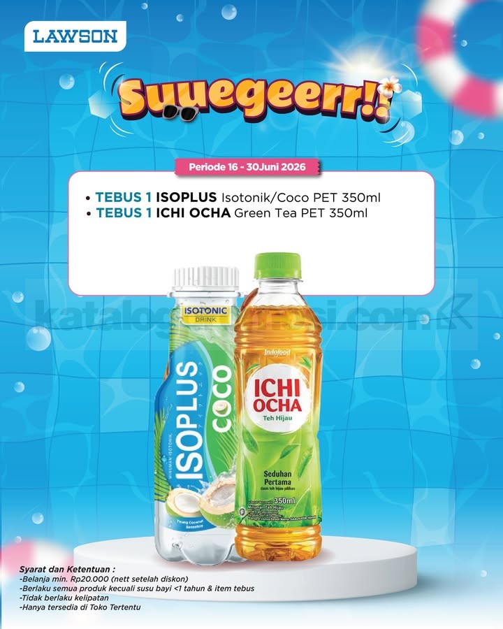 Promo Lawson Suegeerr Tebus Minuman Rp. 2.900 Promo Lawson Suegeerr Tebus Minuman Rp. 2.900 1