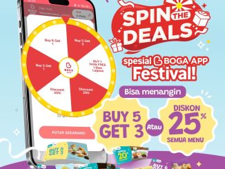 Promo Loaf Bun Spin The Deals Diskon hingga 25% dengan Buy 5 Get 3 dan voucher Boga App